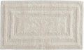 Bath Rug 24 x 40 in Logan Beige - Soft Plush Cotton Bath Mat