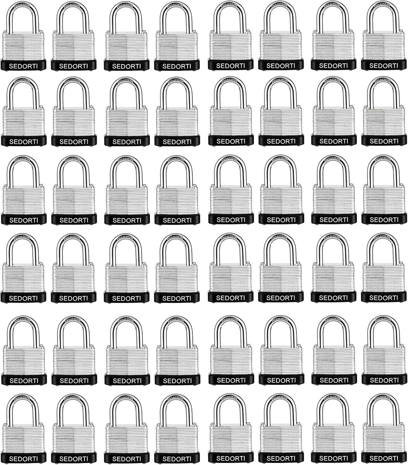 Laminated Steel Padlock Set for Gym Lockers and More