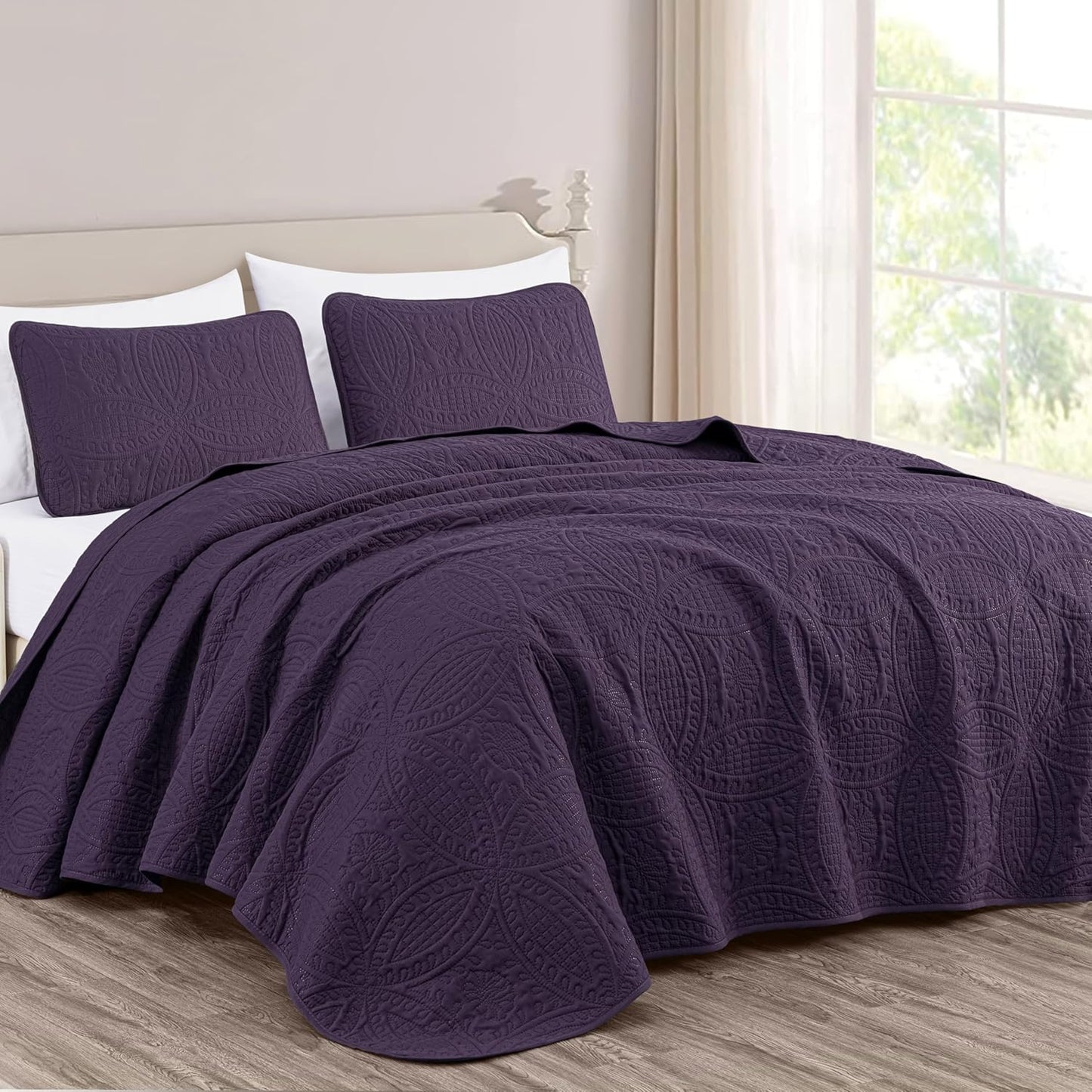 Austin 3-Piece Oversized Bedspread Set for King Size Beds