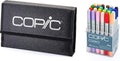 Copic Ciao Alcohol Markers 24pc Set & Empty Wallet - Starter Bundle
