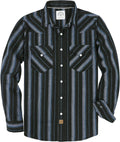 Dubinik Flannel Shirt for Men Western Pearl Snap Plaid - Cozy Vintage