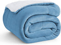 Bedsure GentleSoft Sherpa Fleece Twin Throw Blanket - Thick Warm