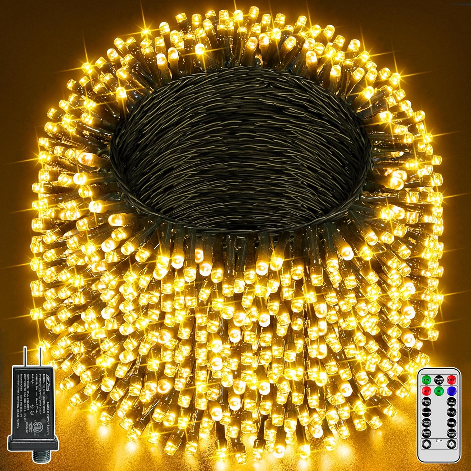 263FT 800 LED Christmas Lights with 8 Modes for Holiday Decor