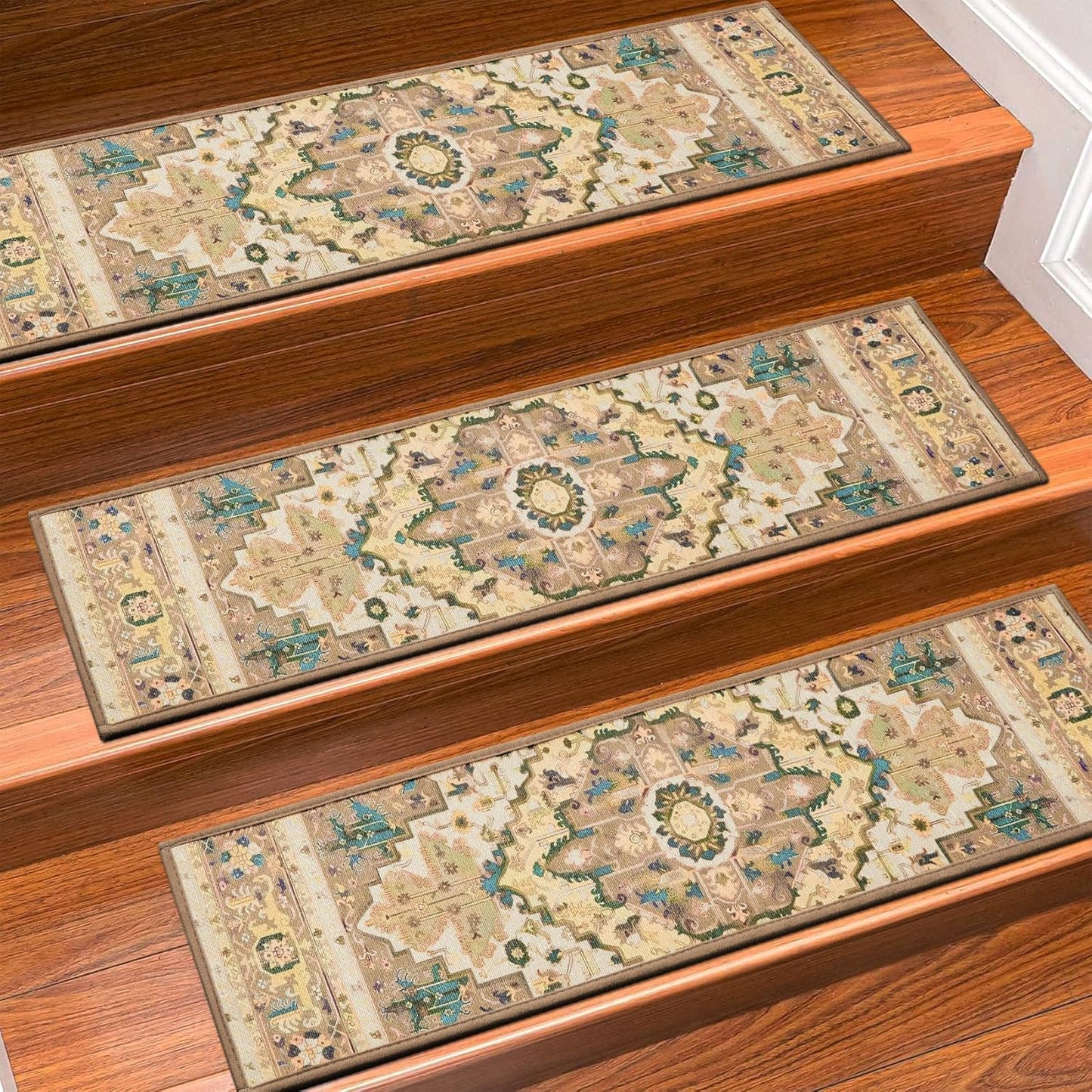 Non Slip Carpet Stair Treads for Wooden Steps - 15 Pack