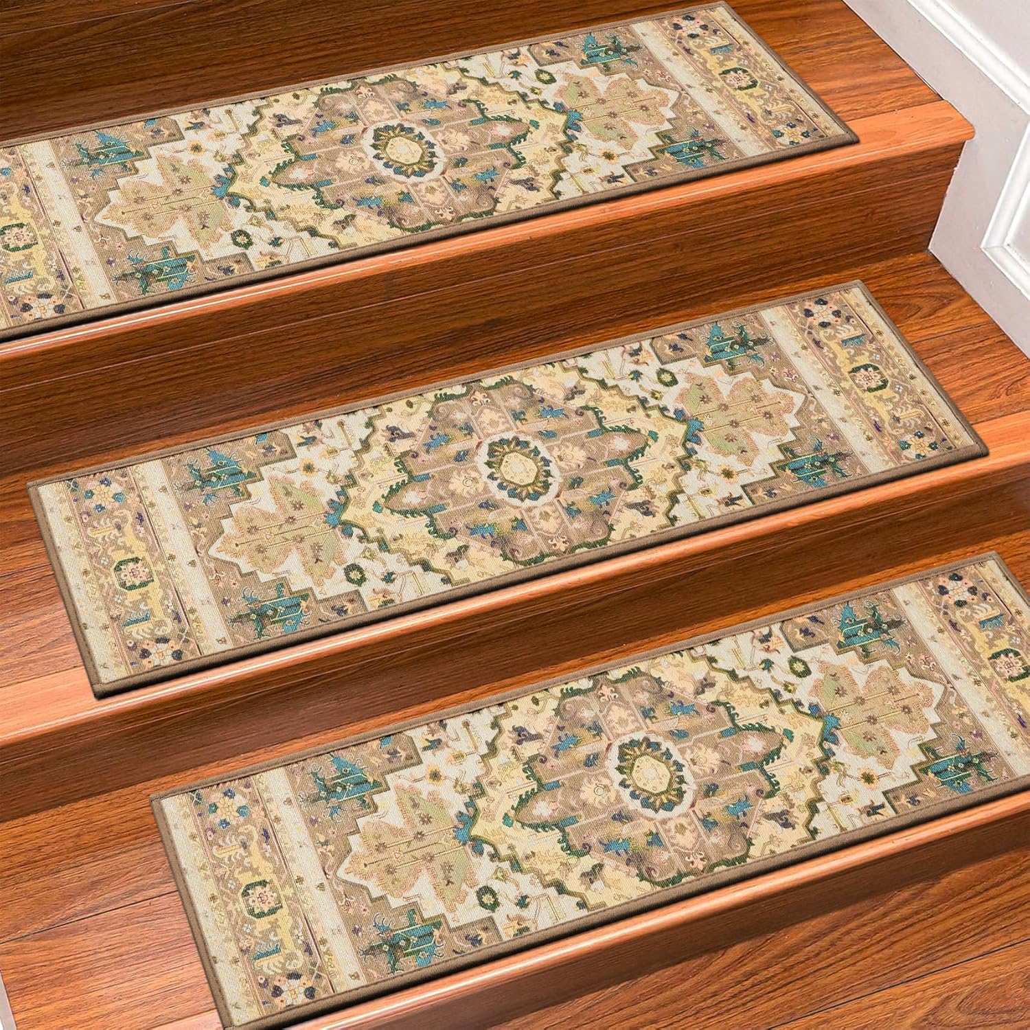 Non Slip Carpet Stair Treads for Wooden Steps - 15 Pack