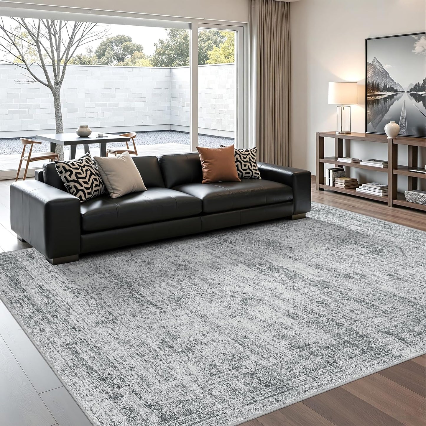 5x7 Area Rugs, Ultra-Thin Washable Rugs for Home Decor