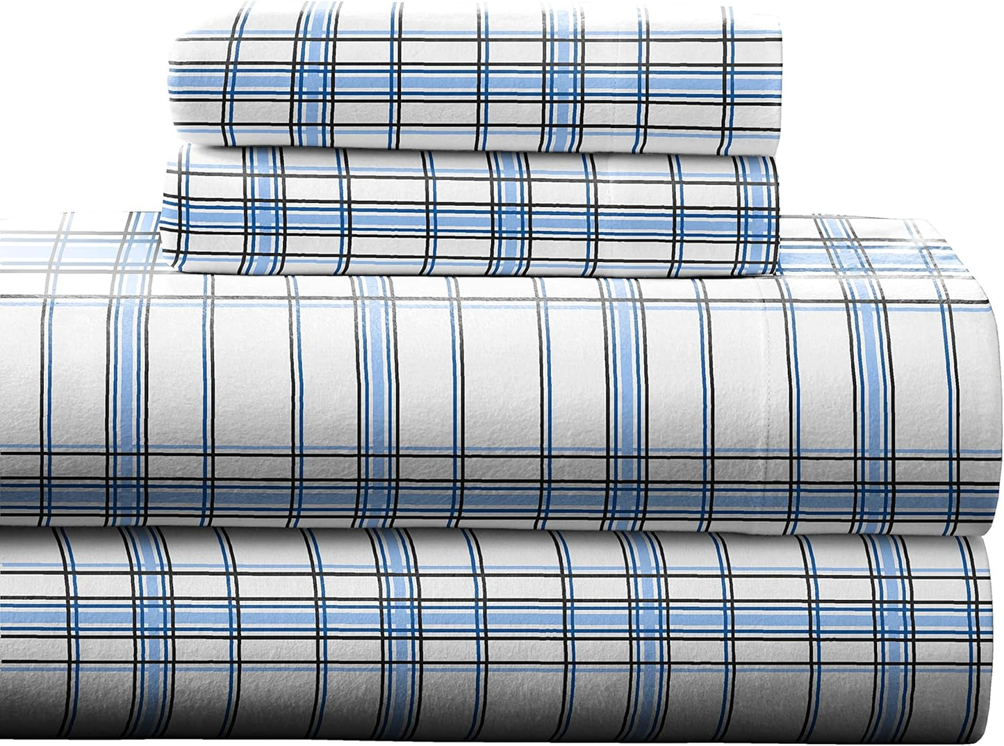 Pointehaven Heavy Weight Flannel Sheet Set for King Size Beds