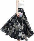 Afibi Women Full/Ankle Length Chiffon Maxi Skirt - Flowing Comfort