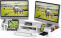 Dual Monitor Stand Riser with Drawer for Ergonomic Workspace