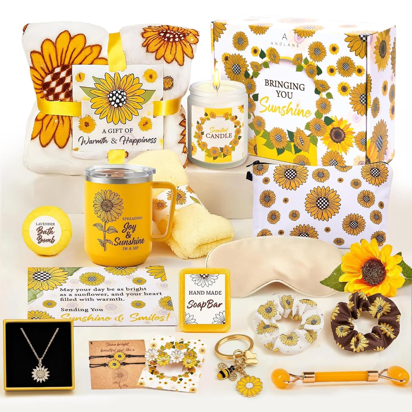 Sunflower Gifts for Women - Unique Gift Basket Set for Any Occasion