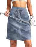 SANTINY Women's 20in Knee Length Skort - 6 Pockets, High Waisted