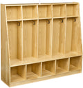 Coat Locker Storage 5-Section with Bench - Durable Mudroom Organizer