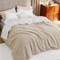 Bedsure Sherpa Fleece King Size Blanket - Thick Reversible Comfort