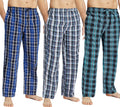 Mens Cotton Plaid Pajama Pants for Men - Lightweight Lounge Wear