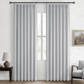 Light Grey Black Out Curtains by QJmydeco for Living Room