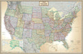United States US Executive Wall Map Poster Mural 48x70 - Large