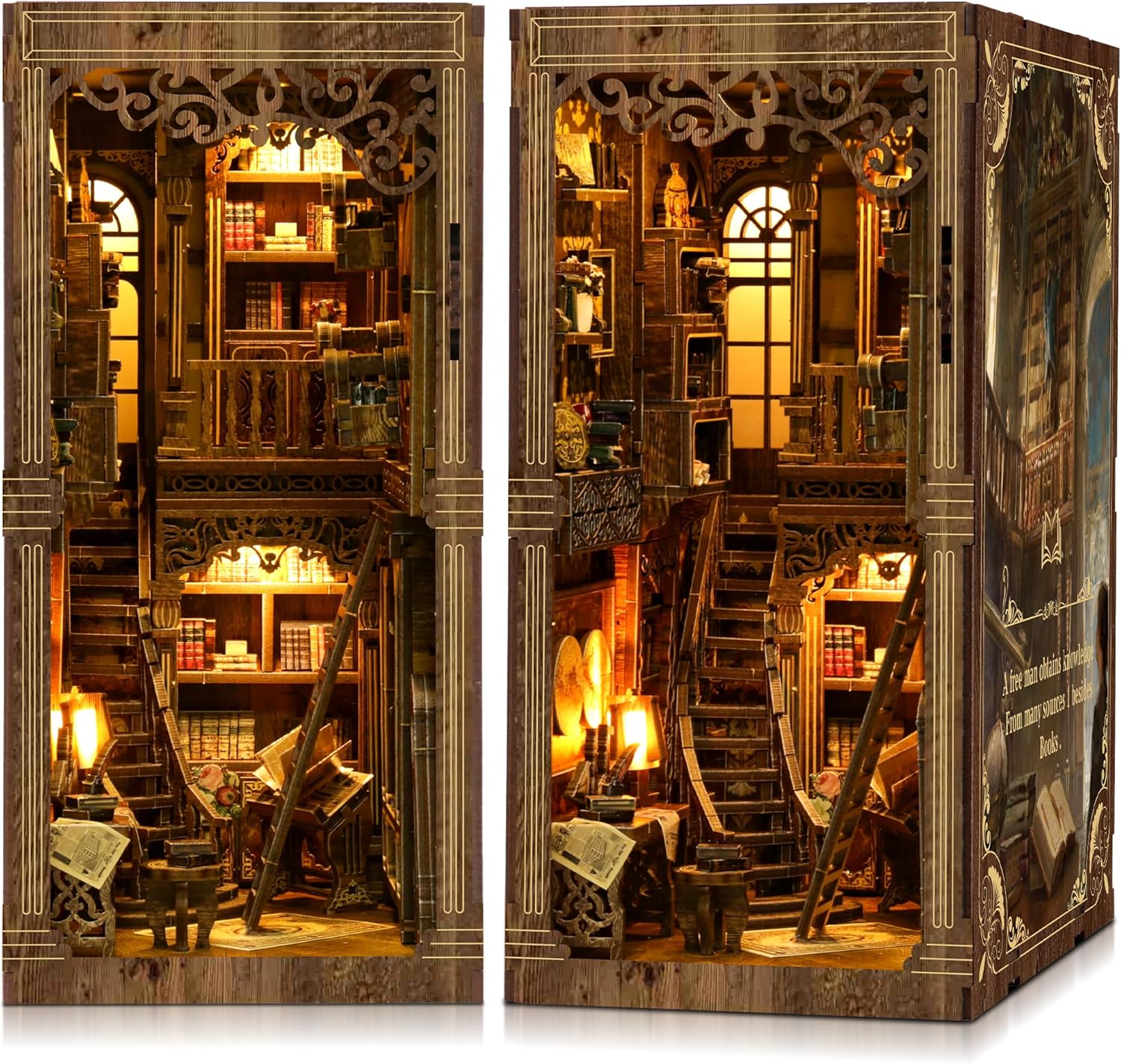 CRIOLPO Book Nook Kits for Adults - Vintage Miniature House Decor