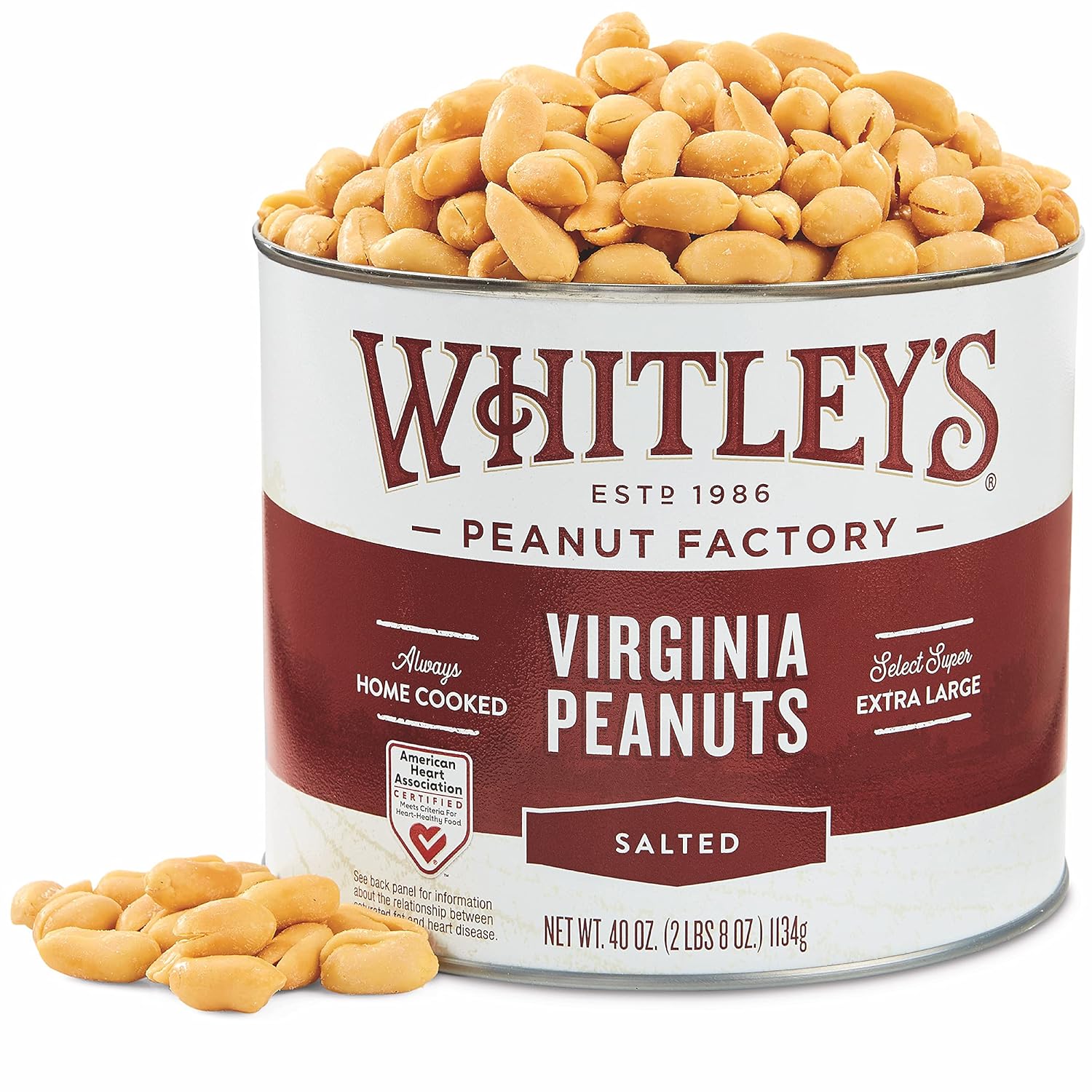 Whitleys Salted Virginia Peanuts - Super Extra Large Treats
