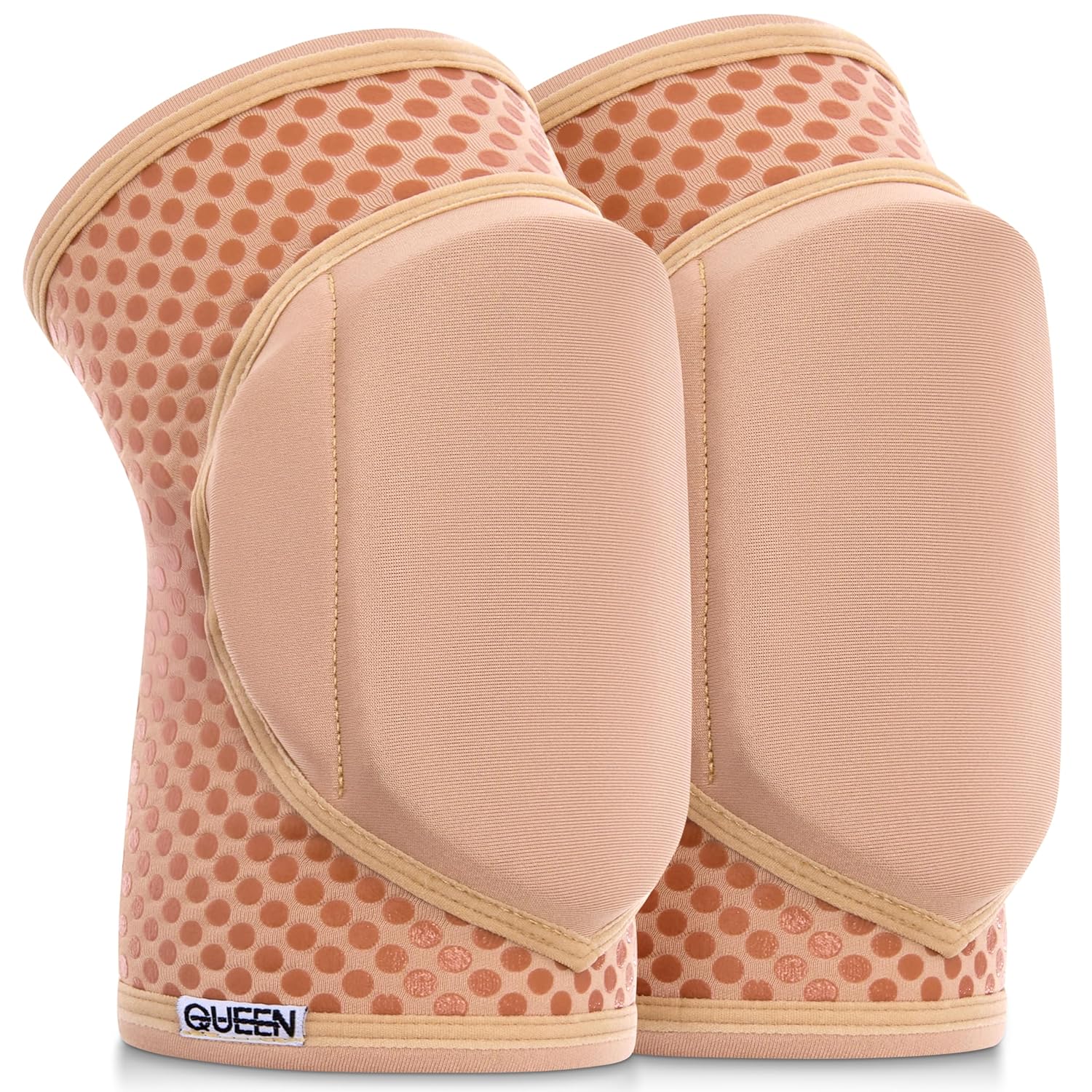 Queen Wear Nude Latte Grip Pole Dance Knee Pads for Women