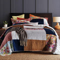 Queen Comforter Set for Bed - 100% Cotton Quilts Queen Size