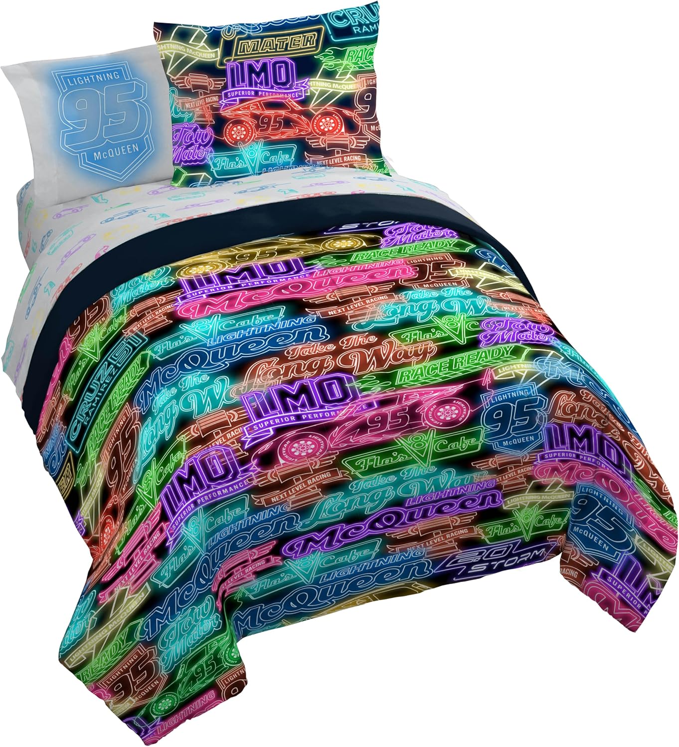 Jay Franco Kids Comforter Set - Cozy Cars Bedding for Rooms