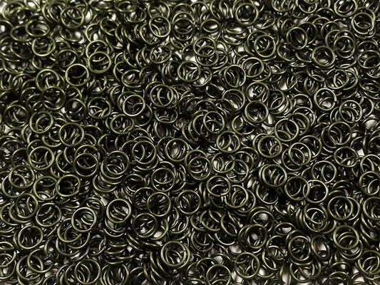 1/2 Pound OD Green Anodized Aluminum Jump Rings for Jewelry