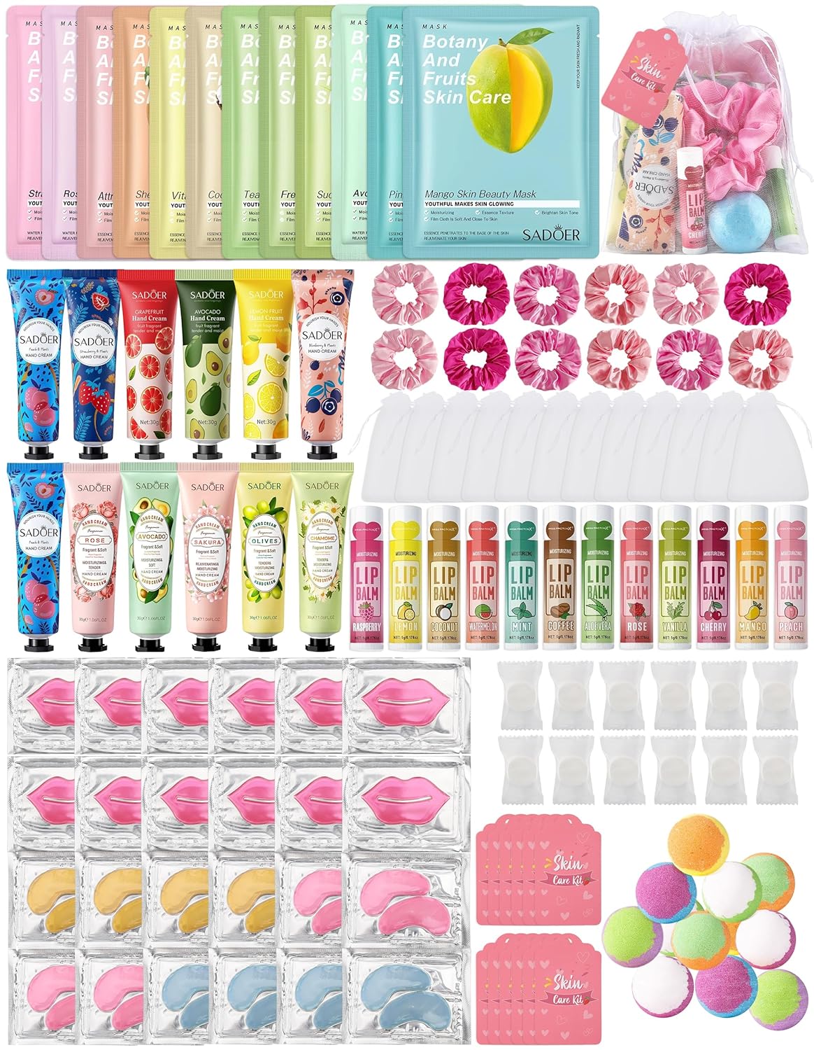 120PCS Spa Party Supplies for Girls - Perfect for Sleepovers