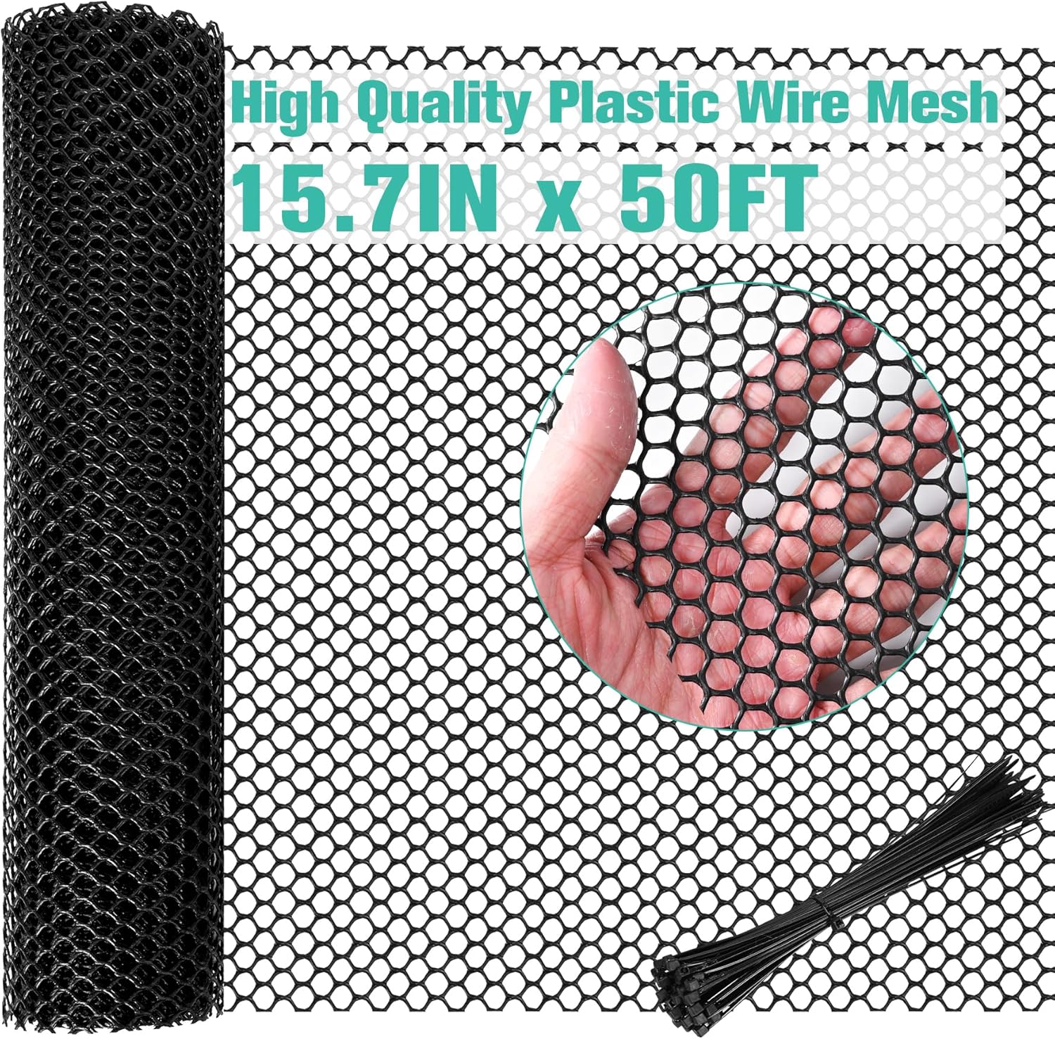 Durable Plastic Mesh Fence Sheet for Poultry and Garden Use