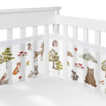 Breathable Mesh Crib Liner Set (Woodland Forest Animals) - Safe Sleep