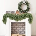 Christmas Cedar Garland 6ft Real Touch Pine Cypress - Lifelike Holiday