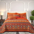 Cotton California King Quilt Set - Lightweight Boho Oversized King
