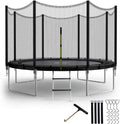 12FT Trampoline with Safety Enclosure - Secure, Heavy Duty Fun