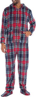 Thicker Fleece Onesie for Men - Warm Hooded Pajamas Set