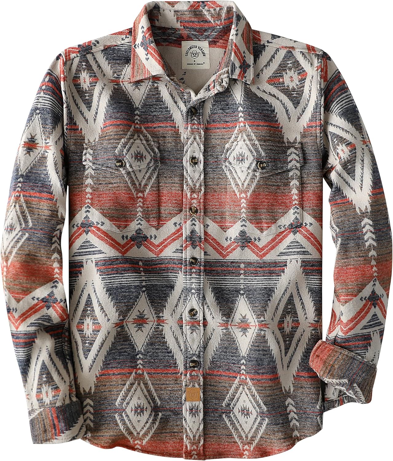 Dubinik Mens Flannel Shirt Long Sleeve Soft Brushed Cotton Wear