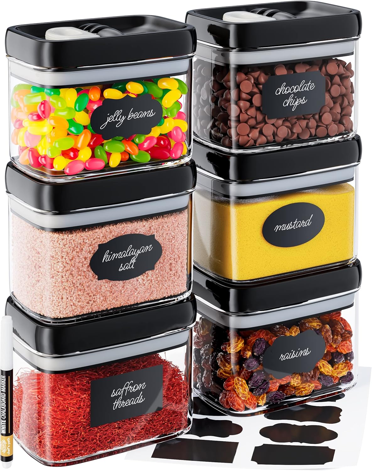 Chef's Path Airtight Food Storage Containers for Kitchen Use