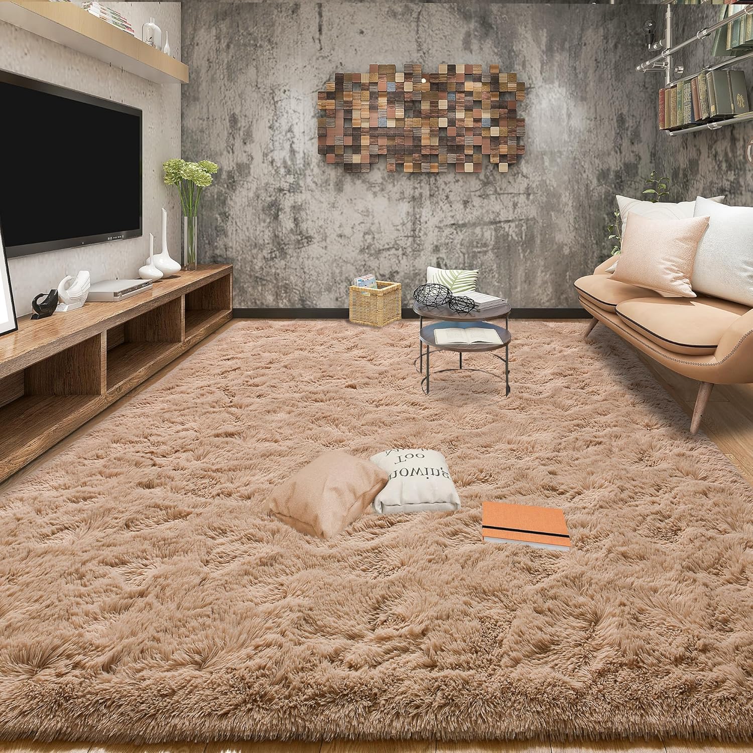 Tepook Super Soft Fluffy Rugs for Living Room and Bedroom