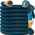 100 ft Expandable Garden Hose with 10-Function Nozzle - No-Kink