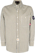 BOCOMAL FR Shirts for Men Printed Plaid 6.5oz Cotton - NFPA2112 CAT2