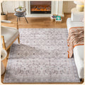 Istana 5x7 Area Rug Beige Grey Light Cream - Soft, Machine Washable