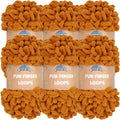 JubileeYarn Fun Finger Loops Yarn - Jumbo 6-Skein Pack Chocolatier