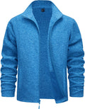 Men's Fleece Jacket Full Zip Lightweight Warm Coat - Casual Style