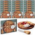Maxcheck 18 Sets Round Cheese Board Party Favors - Gift-Ready