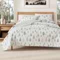 Rustic Cabin King Size Quilt Set with Shams - All-Season Comfort