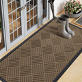 Smiry Front Door Mat Outside Entrance - Heavy Duty Dirt Trap