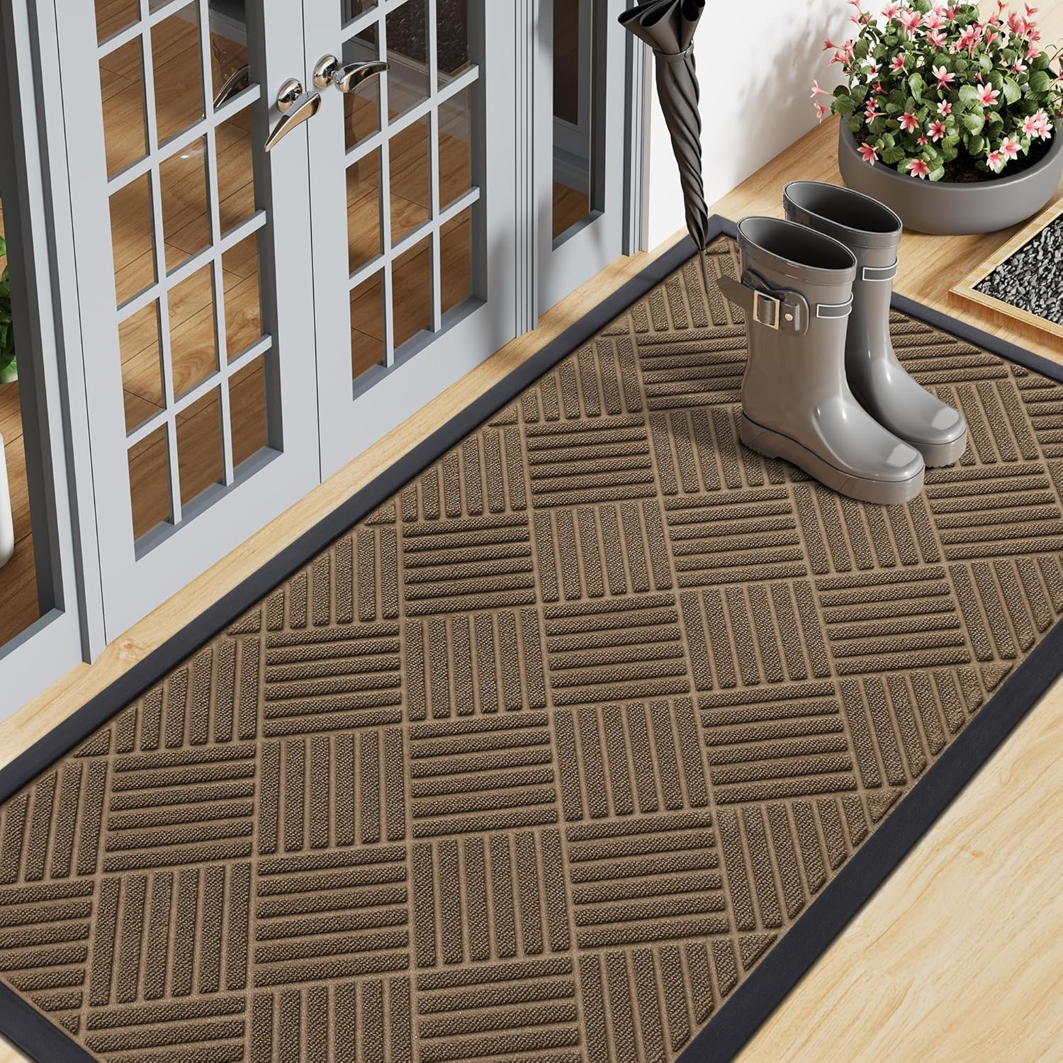 Smiry Heavy Duty Outdoor Indoor Doormat for Entrance Areas