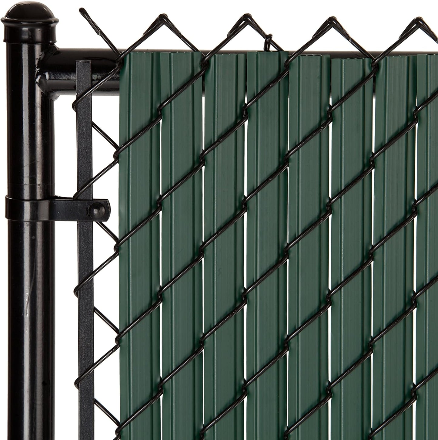 SoliTube Slat Privacy Inserts for Chain-Link Fence - Green