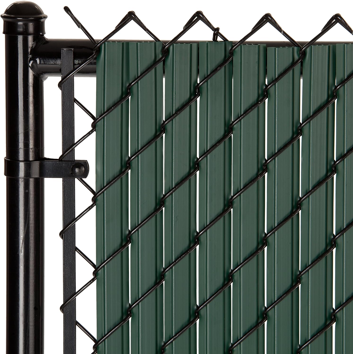 SoliTube Slat Privacy Inserts for Chain-Link Fence - Green