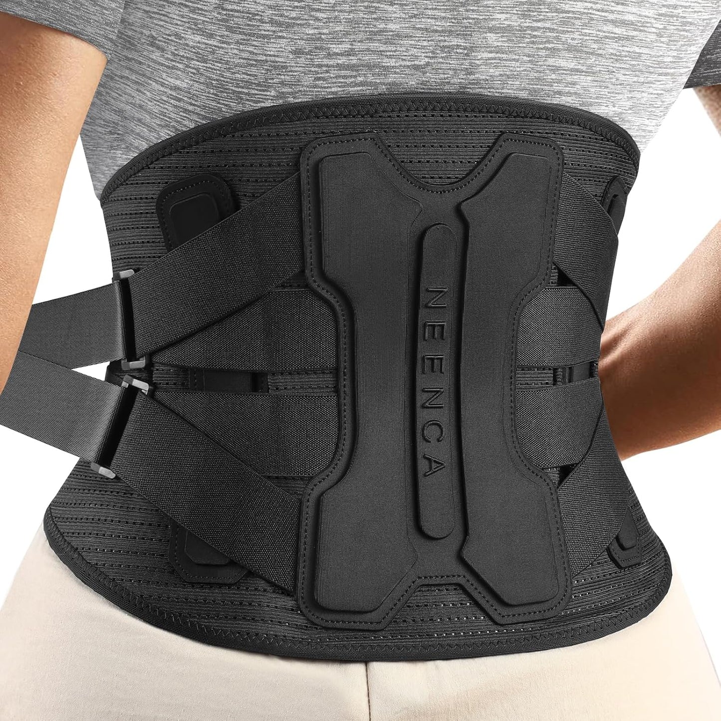 NEENCA Back Brace for Lower Back Pain Relief with Bionic Support