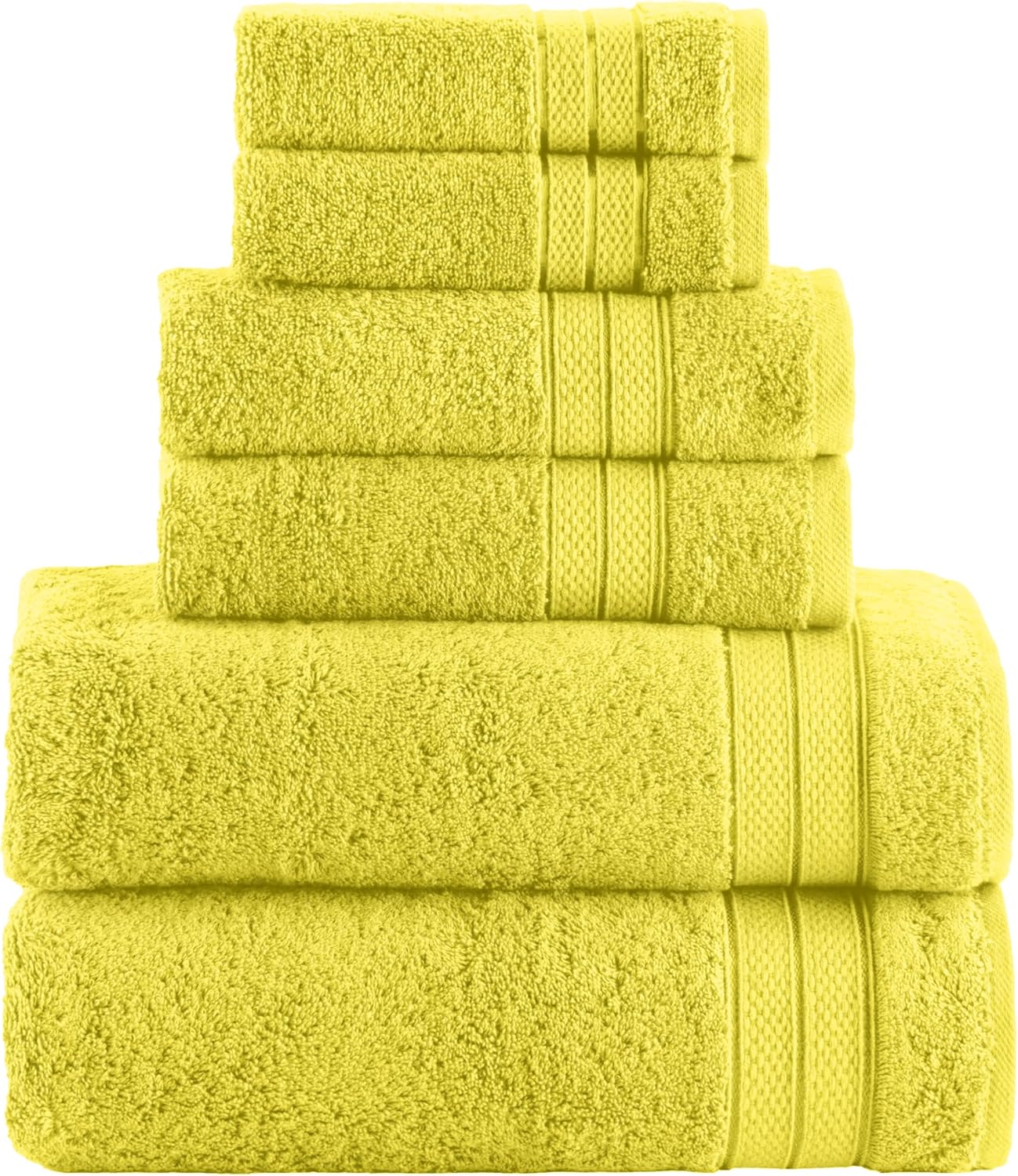 Elegant Comfort Luxury 6-Piece Towel Set - Soft Turkish Cotton