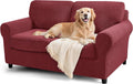 Stretch Sofa Slipcover Set for Oversize Sofa Loveseat Chair - Wine